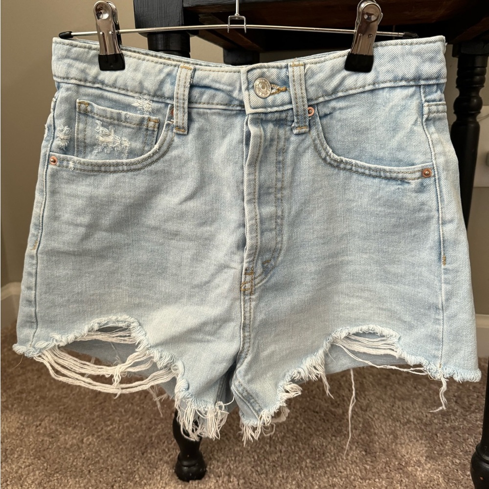 Highest rise cutoff shorts